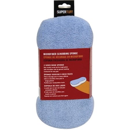 Trimaco SuperTuff 4 In. W x 8-1/2 In. L 2-Sided Microfiber Car Wash Sponge 10105